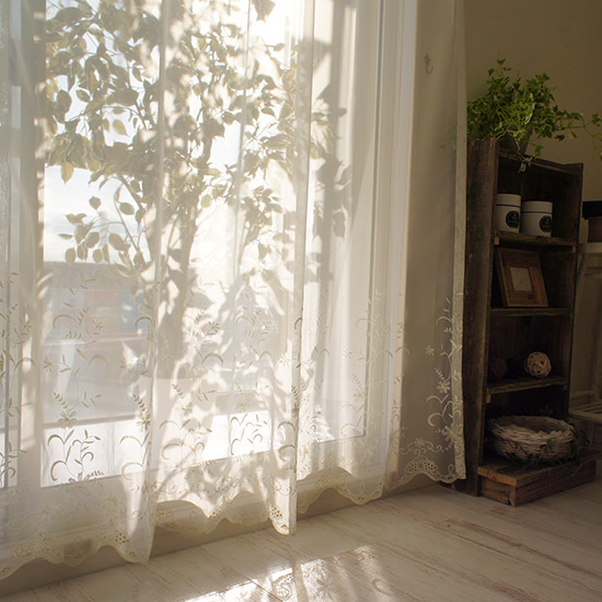 Embroidered Sheer Curtain