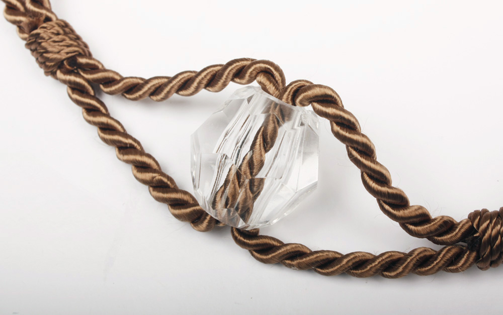 tie back transparent beads
